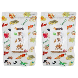 元氣家 烘焙鹽香腰果, 特大腰果 嚴選 無油炸 低溫烘焙 海鹽調味, 200g, 2包