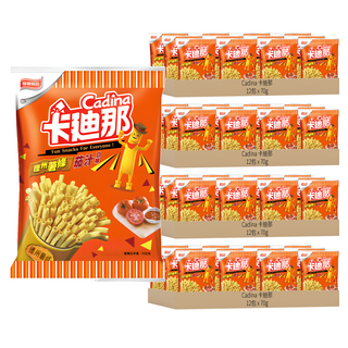 Cadina 卡迪那 德州薯條 茄汁口味, 70g, 48包
