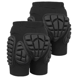 HOME GYM CLUB 居家健身 加厚防摔褲, 2個, 黑色