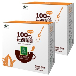 歐可茶葉 英式真奶茶 無咖啡因款 無加糖二合一, 頂級南非國寶茶 搭配紐西蘭奶粉, 孕哺婦、小孩首選, 16g, 10包, 2盒