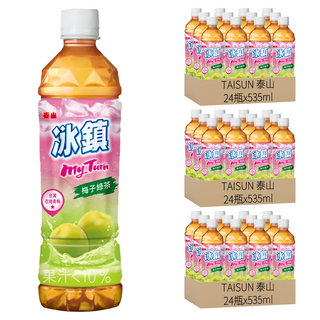 TAISUN 泰山 冰鎮梅子綠茶, 535ml, 72瓶