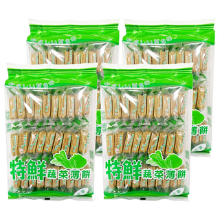特鮮蔬菜薄餅, 300g, 4袋, 酥脆爽口，健康美味