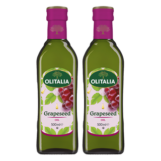 OLITALIA 奧利塔葡萄籽油 高發煙點 適合煎煮炒炸 健康食用油, 500ml, 2瓶