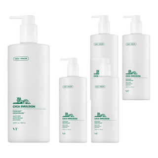 VT COSMETICS 積雪草乳液，深層滋潤，清爽舒緩，超大容量, 500ml, 5瓶