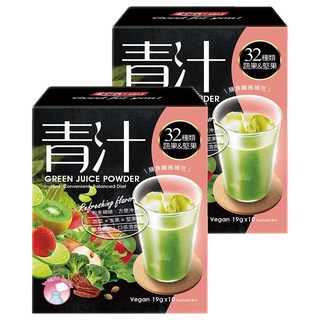 紅布朗 青汁，32種類蔬果＆堅果，高纖，19克x10包入, 190g, 2盒