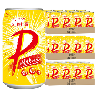 維他露P 汽水 含維他命B2、維他命C 陽光活力滋味, 330ml, 72罐