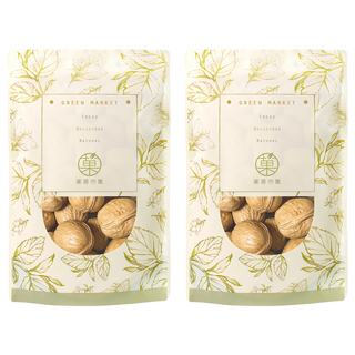 GreenMarket 菓青市集 椒香帶殼紙皮核桃 300g 手撥核桃 健康零食, 2包