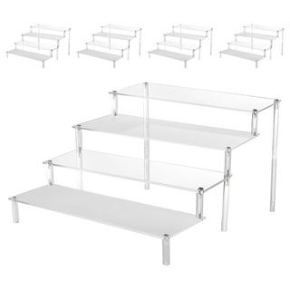 壓克力展示架 40cm 4層, 透明色, 5個