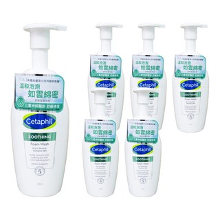 Cetaphil 舒特膚 舒新洗面泡泡 如雲綿密 三重神經醯胺舒緩修復, 200ml, 6瓶