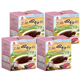 京工 黑糖四物飲 草本 香醇 順口, 13g, 3包, 4盒