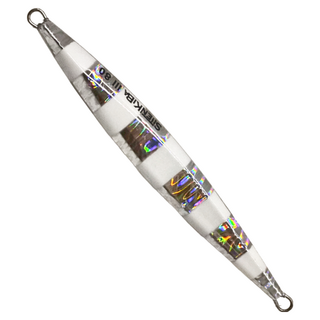 HEARTY RISE 哈帝來斯 紫電之牙 III 飛蠅餌, 白色夜光, 80g, 1個