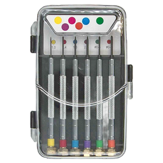 PANRICO 百利世 彩色精密起子6件組 鉻釩合金鋼, 1組