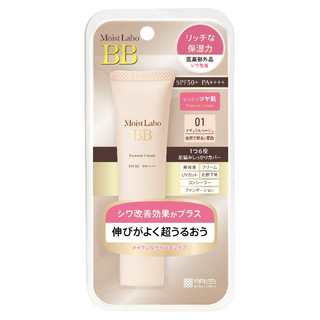 MEISHOKU 明色 MoistLabo保濕遮瑕精華BB霜 SPF50+ PA++++ (01自然), 01 白皙色, 30g, 3條