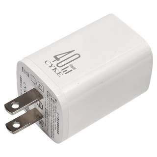 CYKE 氮化鎵40W雙TYPE-C口充電器 K15, 白色, 1個