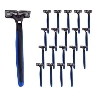 DORCO 雙層潤滑廣角輕便刀Set, 潤滑條設計 增強滋潤效果 特殊雙層刀片 刀鋒更加強韌, 10支, 2包