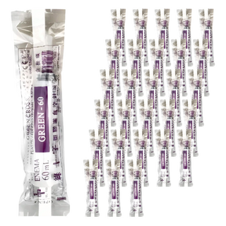 GREEN CROSS 綠十字 滅菌 灌食空針 附藍色接頭 插鼻胃管 使用胃造口或腸胃造口餵食之病人適用 60cc, 40個