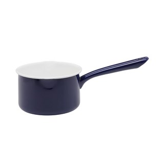 TSUKI-USAGI 月兔印 日製單柄片手琺瑯牛奶鍋, 15cm, 海軍藍, 1個