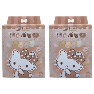 明基健康生活 幸福物語 成人立體醫用口罩 未滅菌, HelloKitty 甜系奶, 20片, 2盒