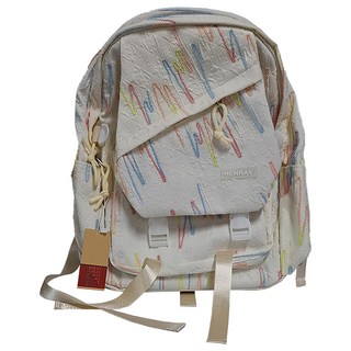 HENRAY 韓系INS風格潮流後背包,白色,時尚旅行日常多功能背包, 1個