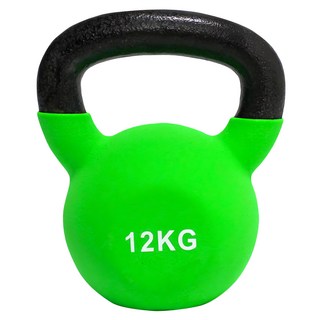 AD-ROCKET 頂級鑄鐵壺鈴 KettleBell, 綠色, 12kg, 1個