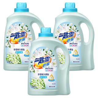 Attack 一匙靈 台灣公司貨 歡馨香氛洗衣精 幽谷鈴蘭香, 2.4kg, 3桶