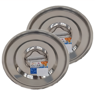 MIKA HOUSE 橘之屋 304不銹鋼平蓋 18CM (2個1組), 2個