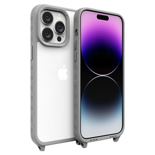 OVERDIGI 彩鑽殼 iPhone 14 Pro Max 清水灰 時尚簡約 防刮耐磨