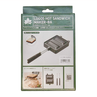 LOGOS 楓烙 三明治烤具, 戶外用, 耳朵麵包尺寸, 36 x 12 x 3.5cm, 1盒