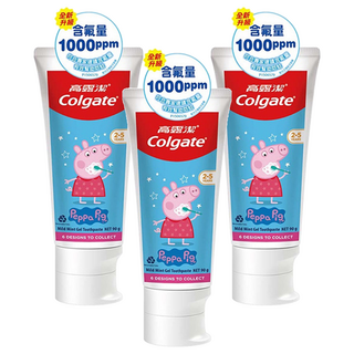 Colgate 高露潔 兒童牙膏 含氟健齒凝露 款式隨機, 90g, 3條