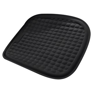 透氣3D涼感凝膠坐墊, 弧形黑色