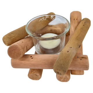 ins 田園復古漂流木燭台