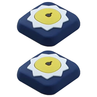 卡通靜音防撞墊 Set 6個 PVC材質 蘑菇/獅子/蝸牛/小鳥/小魚/葉子款式 重量小於15g, 4.2 x 4.2 x 1cm, 獅子 藍色 + 白色 + 黃色, 2組