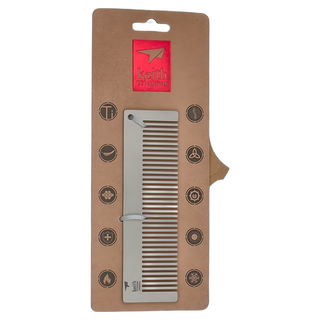 Keith Titanium 鎧斯 純鈦抑菌梳子 Ti1732 輕巧堅硬 抗酸耐用, 1支