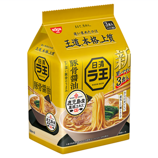 NISSIN 日清 拉王 豚骨醬油風味麵 100g, 3包