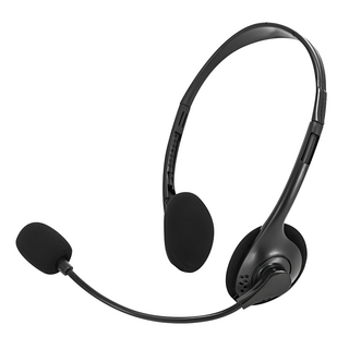 Kinyo 輕巧耳機麥克風 165 x 125 x 48mm 60g, 黑色, EM-2101