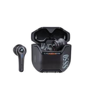 E-books TWS 真無線藍牙5.3耳機 高階款 SS50 ENC通話降噪 IPX4防水等級, E-EPA255, 黑色