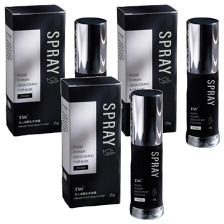 TS6 男士極戰私密噴霧 25g, POISE POWER DEODORANT FOR MAN, Intimate Power Spray, 3瓶