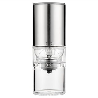 ANTIAN 電動咖啡豆研磨機 辦公室隨行便攜咖啡磨豆機, 25ml, 1個, 銀色