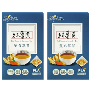High Tea 伂橙 薰衣草薑茶, 2g, 12包, 2盒