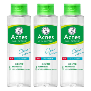 MENTHOLATUM 曼秀雷敦 Acnes抗痘化妝水保濕款 控油保濕 清爽呵護, 180ml, 3瓶