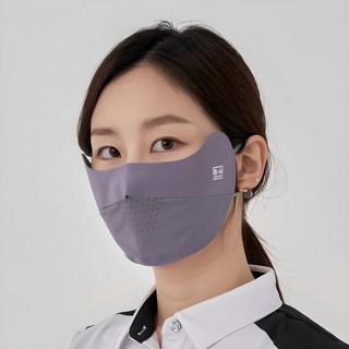 BIAN 抗UV運動面罩, 灰色, 1個