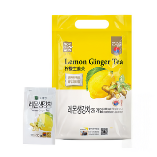 NOKCHAWON 綠茶園 檸檬生薑茶, 25包, 30g, 1袋