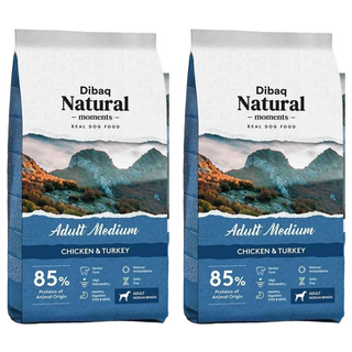Dibaq Natural moments 中型成犬 自然嗑犬糧, 口腔保健配方, 300g, 2袋