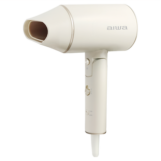 aiwa 愛華 雙電壓吹風機, 獨立冷風功能, 高濃度負離子, 速乾, 折疊式設計, AHD-2202D, 白色