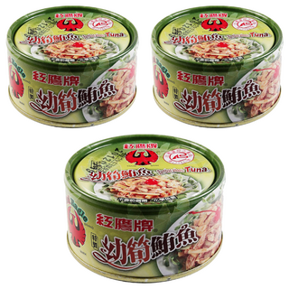 紅鷹牌 幼筍鮪魚, 170g, 3罐