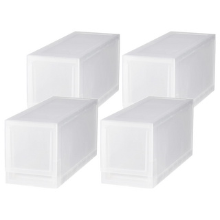 KEYWAY 聯府 抽屜式整理箱 456 x 170 x 205mm, 白色, 4個