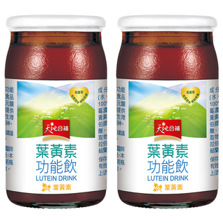 天地合補 葉黃素功能飲禮盒, 葉黃素及玉米黃素5:1黃金比例, 富含花青素,晶亮有神, 60ml, 8瓶, 2盒