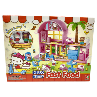 Hello Kitty 凱蒂貓 速食店玩具組 KT-50101, 多色, 1組