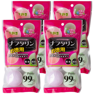 室翲香 彩色大粒丸, 防蟲防蛀, 360g, 4包