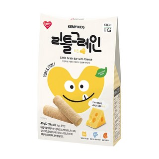 KEMY KIDS 貪吃凱米 穀物小捲心 高鈣起司口味 含8種穀物 適合9個月以上嬰幼兒, 起司, 40g, 1盒